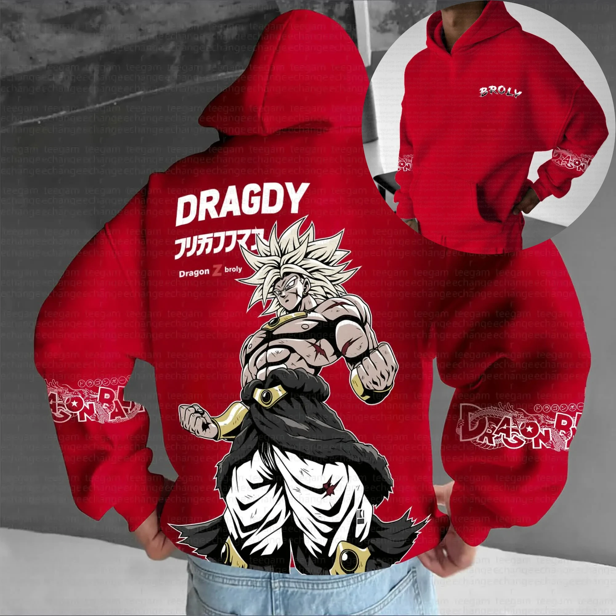 

Dragdy Dragon Ball Z Broly аниме толстовка мужская уличная модная толстовка с мультяшным принтом повседневная куртка для косплея осень-зима
