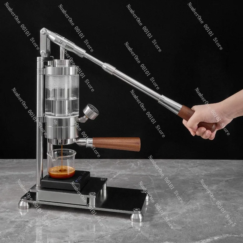 

58mm Tie Rod Hand Press Coffee Machine for Concentrated Extraction Small Household Manual Pressure Italian Style Unplugged