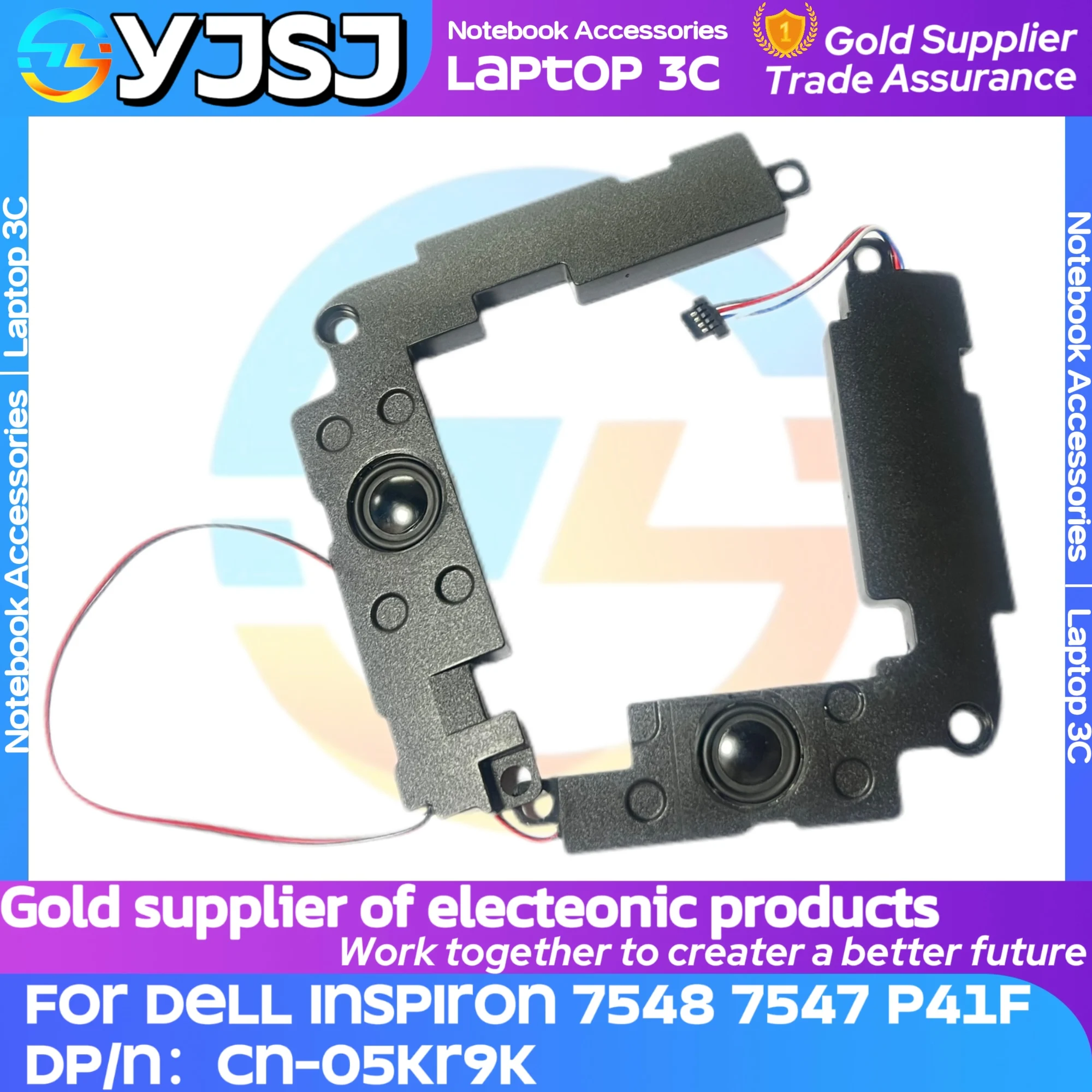 New laptop internal Speaker For Dell Inspiron 7548 7547 P41F Laptop Built-in Speaker CN-05KR9K 5KR9K Internal Sound High Quality