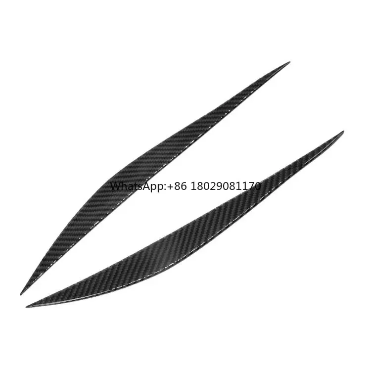 DJ3039  Auto parts Carbon Fiber carbon fiber eyelid Car Interior Trim Sticker F30 Headlight Eyebrow for BMW F30