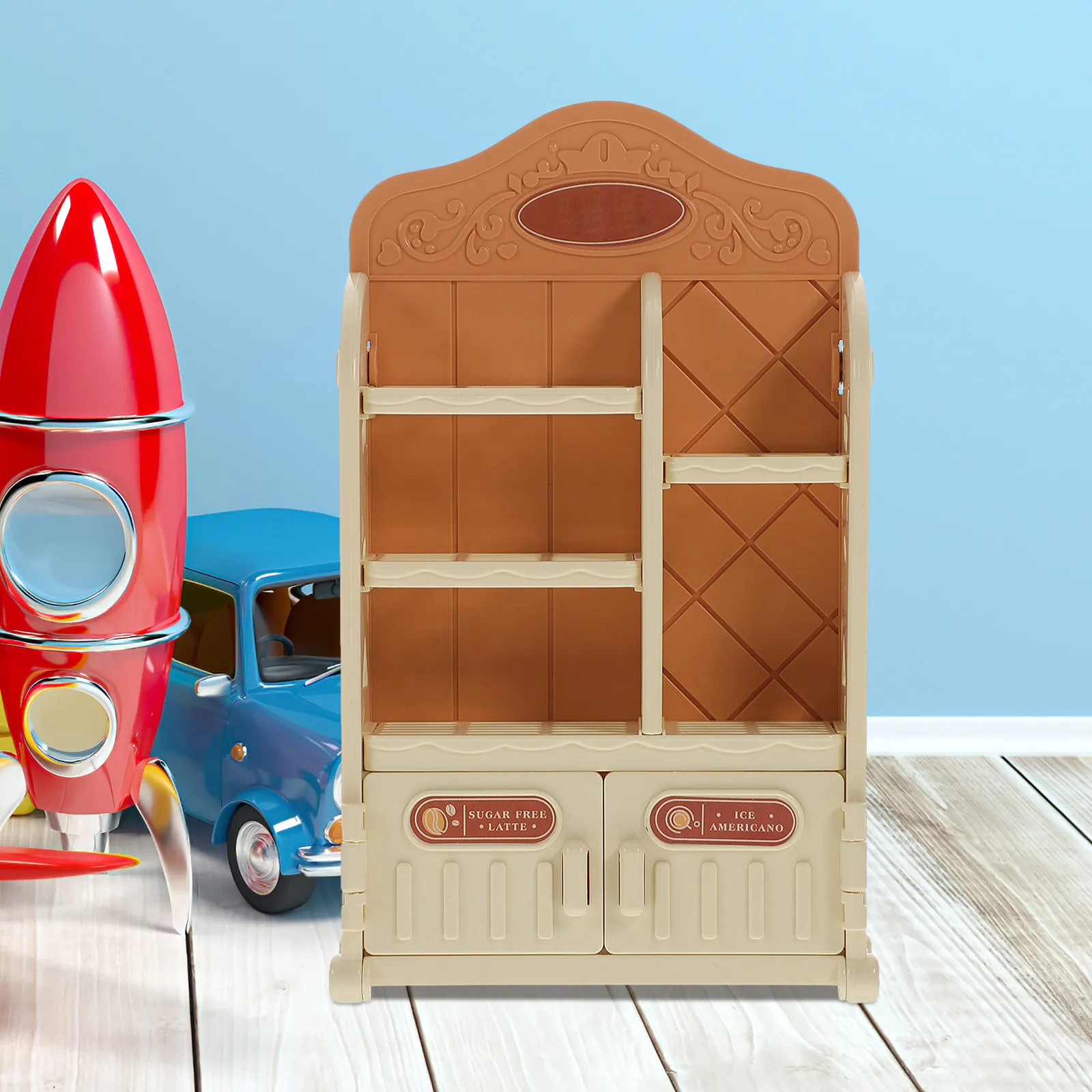 

Миниатюрная полка-стеллаж для хранения, имитация мебели, масштаб 1:12, реалистичный декор интерьера, аксессуар для микроландшафта