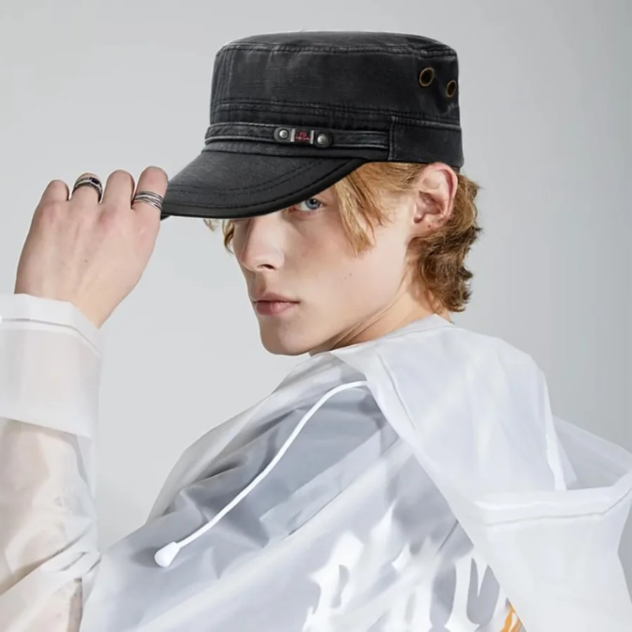 قبعة كاديت للجيش مكونة من قطعتين قبعة مسطحة للجنسين قبعة عسكرية للنساء والرجال #2