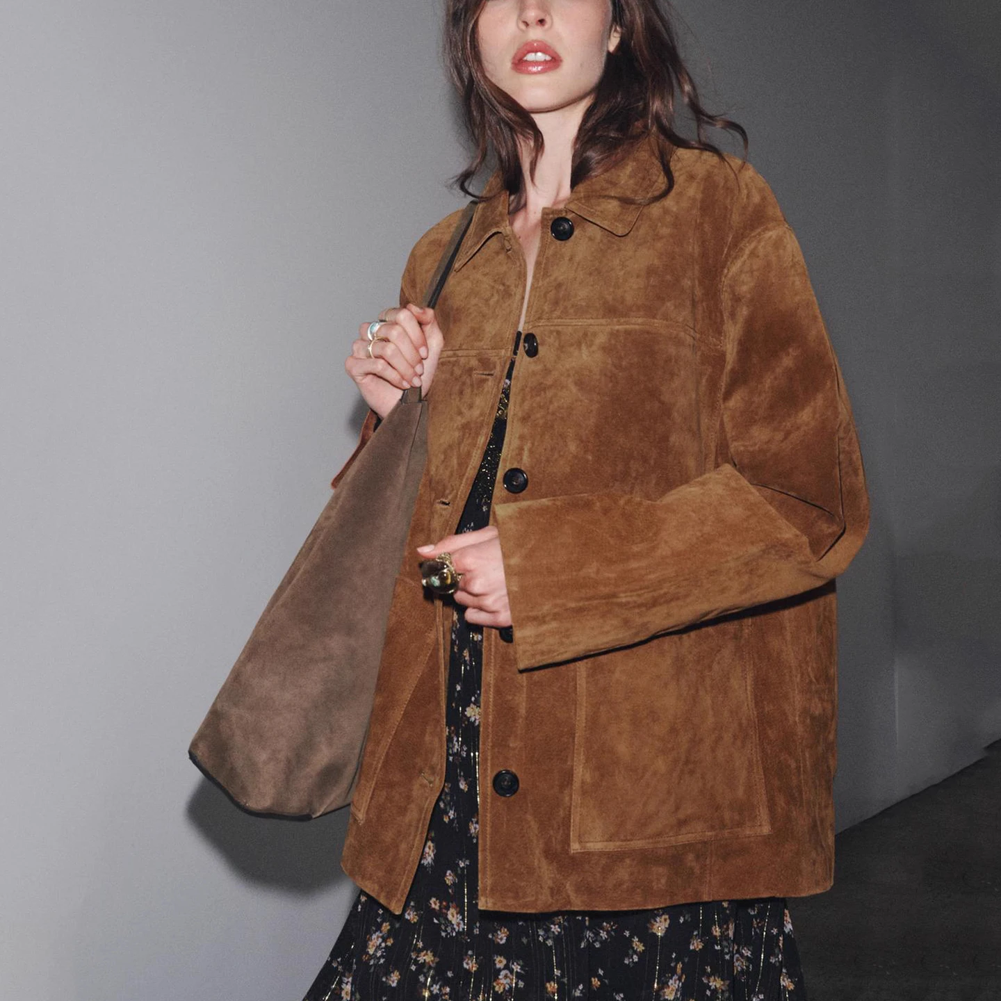 Z Damen Faion Personali Leder-Jacet-Mantel Anti-Fur 2025, neuer Sle Commute Sle Loose Fit Long Sve Collar