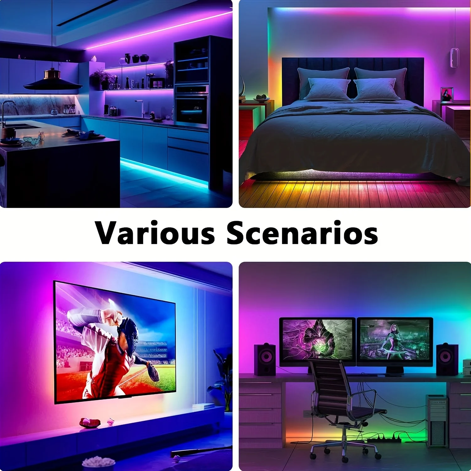 15 متر Led قطاع أضواء RGB APP 44 مفاتيح الموسيقى مزامنة التحكم عن بعد USB 5 فولت شريط مرن الشريط لغرفة الديكور إضاءة خلفية للتلفاز ديود