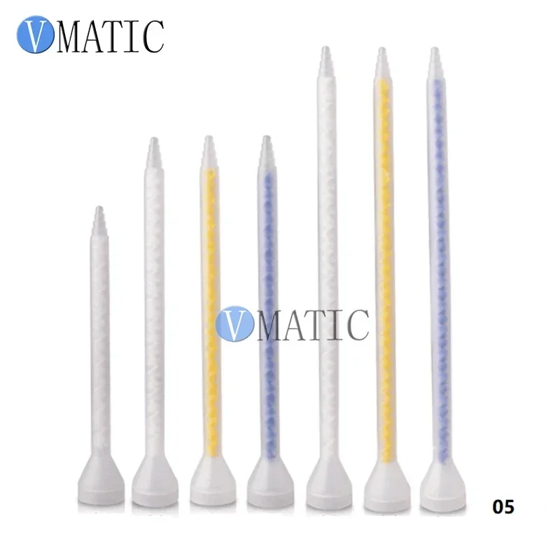 MC Series Static Mixer Nozzles for AB Glue, Epoxy Resin Mixing Tips - Corrosion Resistant Spiral Mixing Tube