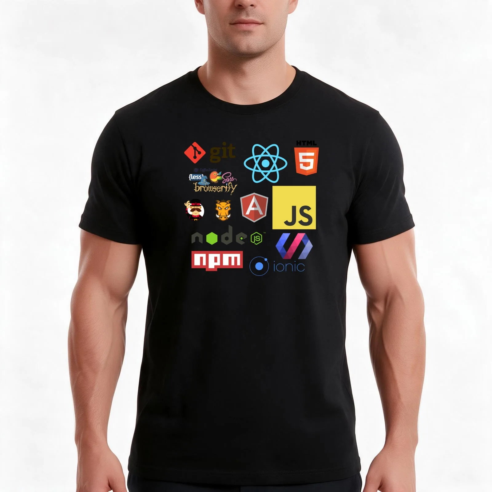 Javascript Stickers, Mugs, T-Shirt, Summer Casual Cotton Tee, Oversized Streetwear Tops, Vintage Graphic Print, Unisex Men Women