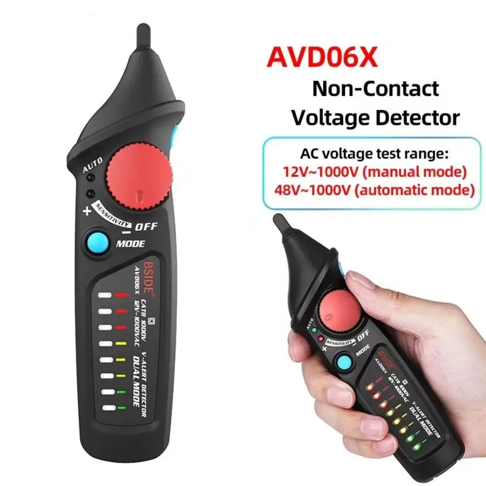 

Бесконтактная индуктивная индукционная тестовая ручка, непрерывность, звуковая и световая сигнализация, напряжение, тест на батарейку, карандаш, ток, высокая точность