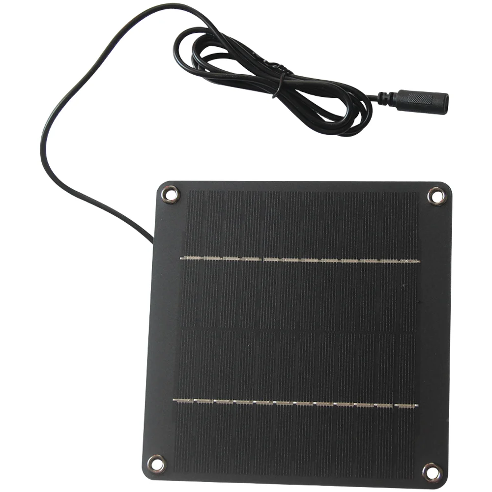 4W 12V Monocrystalline Solar Panel Intended for Outdoor Solar Lighting and Security Camera Power Backup Systems