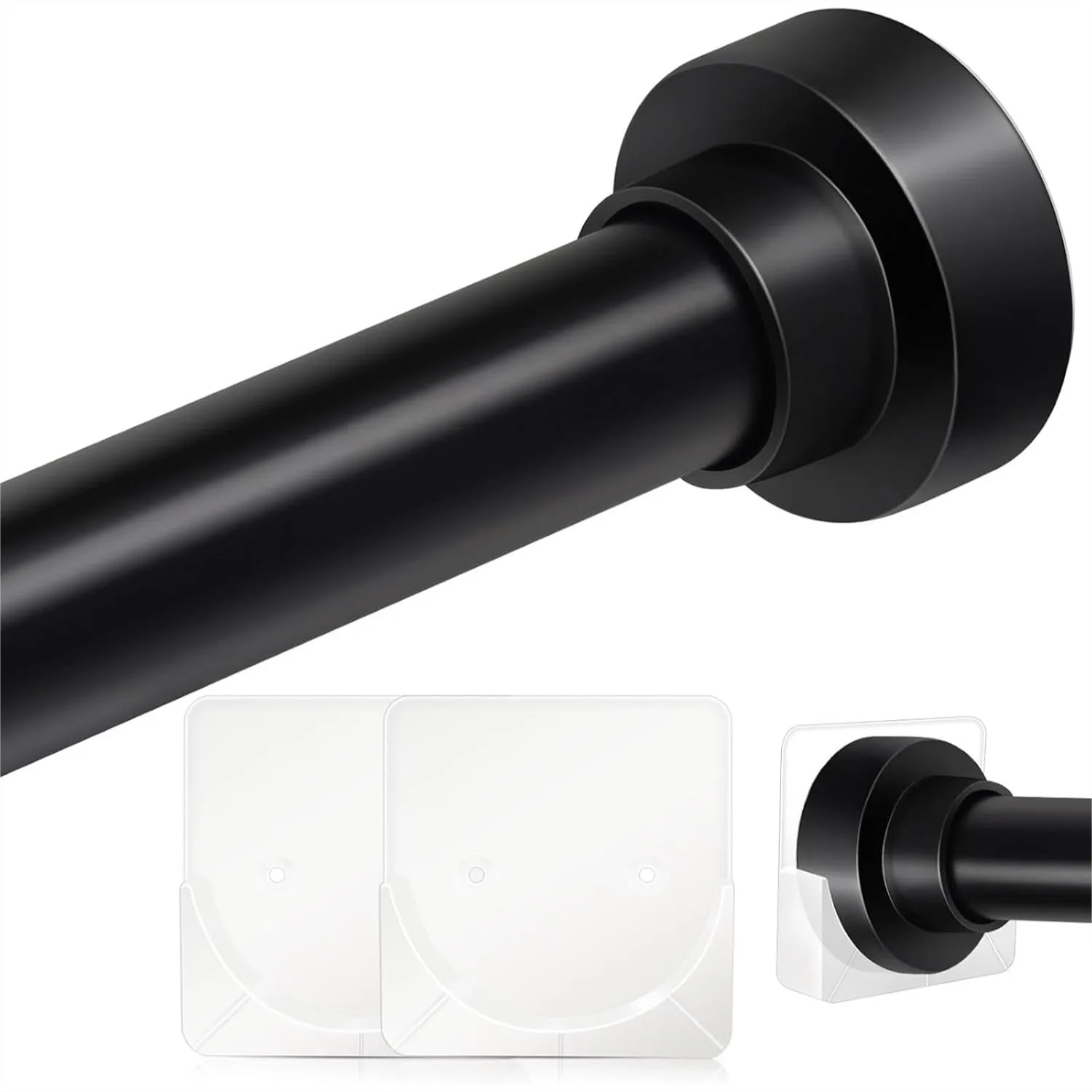 

Tension Curtain Rod 34-120In Adjustable No Drilling Never Rust Stainless Steel Shower Curtain Rod for Large Window Patio