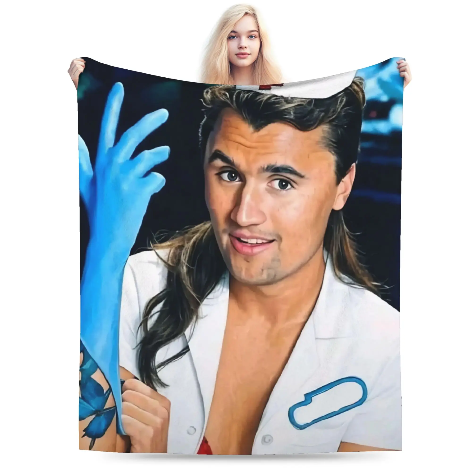 Super Soft Charlie Kirk Funny Meme Throw Blanket Premium Flannel Fleece Lightweight  Bed Blanket Cozy Warm Blankets All Season
