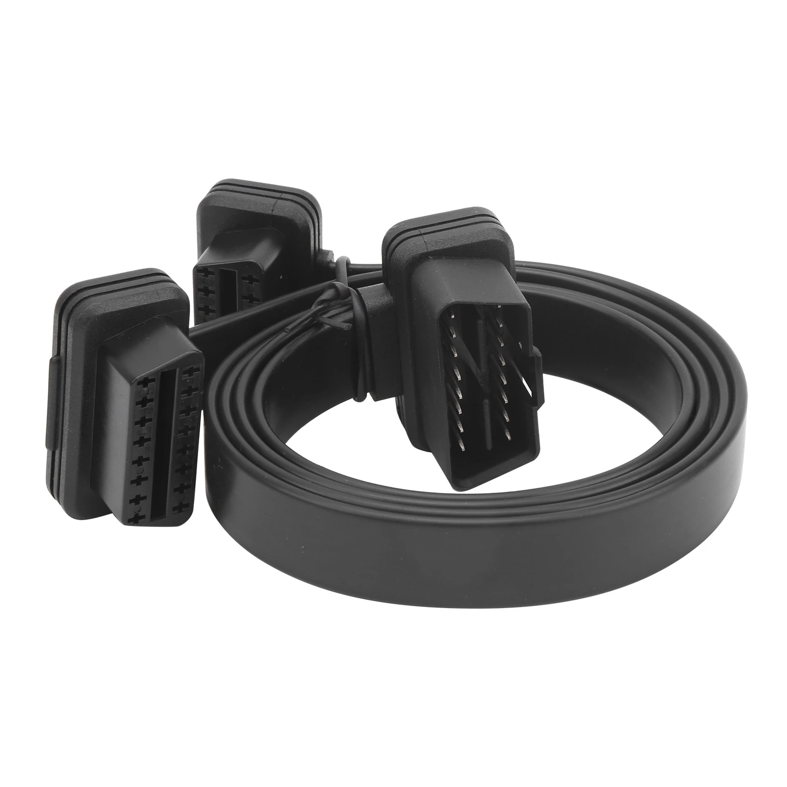 

Удлинитель OBD Кабель диагностического инструмента Высокая гибкость 1 в 2 для подключения с диагностическим инструментом OBD2 для подключения автомобилей E