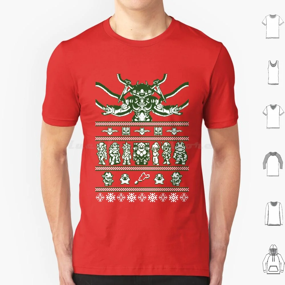 Chrono Christmas Sweater T Shirt 6xl Cotton Cool Tee Chrono Trigger Crono Trigger Pixel Christmas Sweater Gaming Video Games