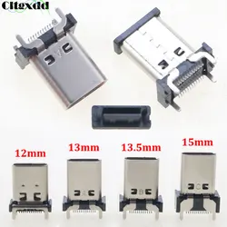 1pcs 24Pin USB 3.1 Type-C 180 Degree Vertical SMD Female interface Socket Connector 24P Micro Type C Jack plug Charging Port