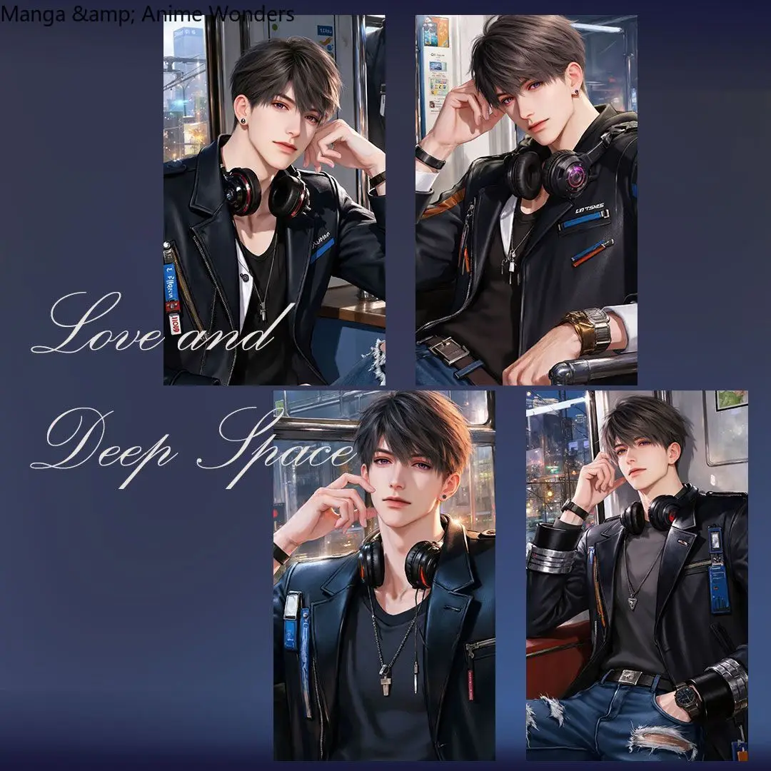 4 قطعة أنيمي الحب والفضاء العميق الحب والفضاء العميق Caleb تأثيري الغلاف الجوي اليومي 3 بوصة لعبة ببطاقات ورقية صغيرة جمع هدية عيد الميلاد