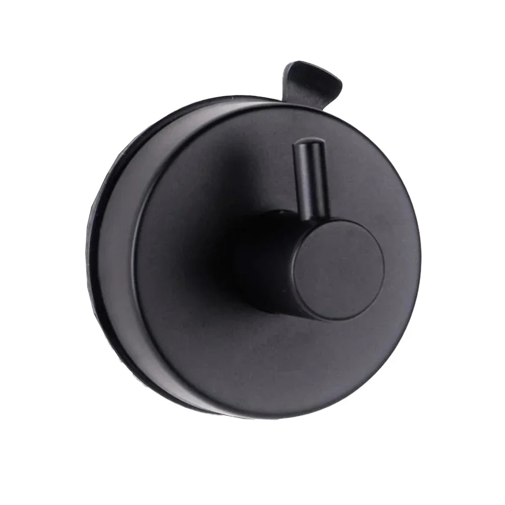 

Kitchen Hooks Shower Hooks Brushed Finish Corrosion-resistant Easy To Install Matte Black Finish No Drilling Required