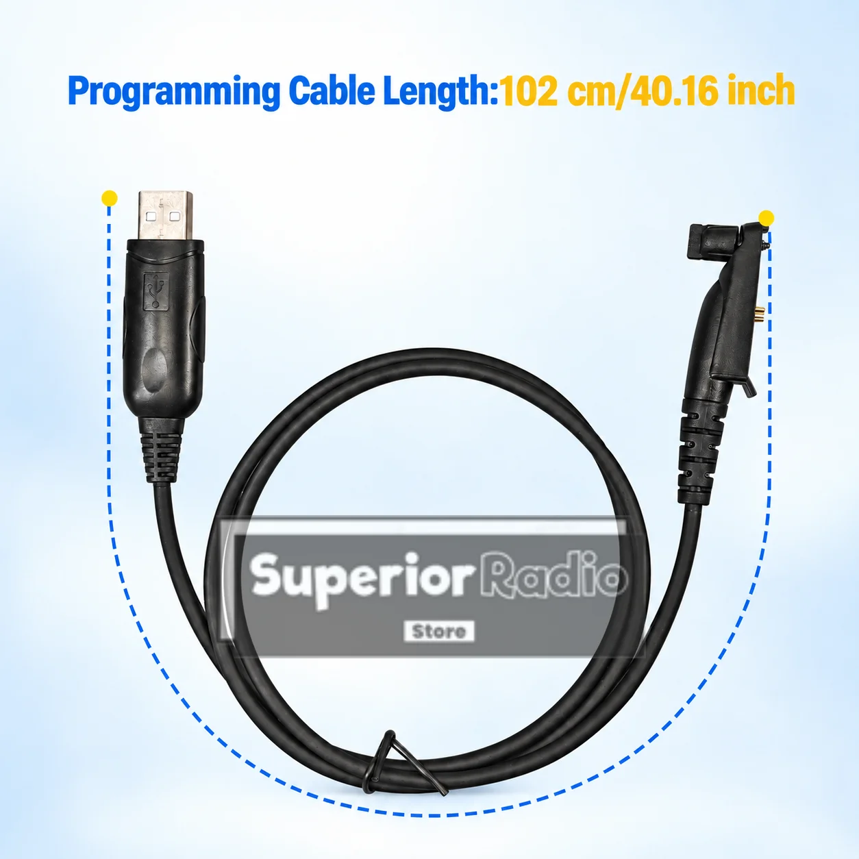 1/2PCS Walkie Talkie Programming Cable USB Write Frequency Cord Compatible with GP328 Plus EX500 EX560 GL200 GL2000 GP628 Plus
