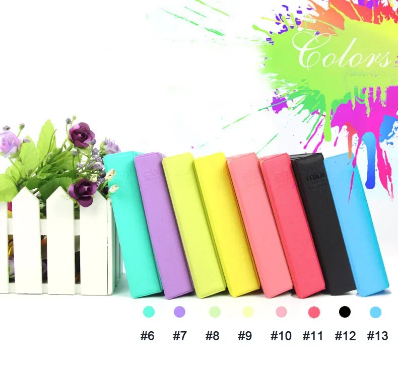 Doce cor 64 bolsos 3 Polegada álbum de livro de fotos fujifilm instax mini filmes instantâneo mini 9 8 7s 70 25 90 titular do cartão de nome de crédito