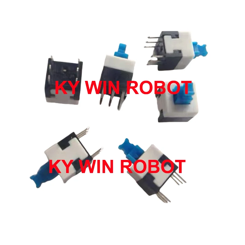 

1PCS/LOTS 100% ALPS button switch with lock 8 * 8mm double row 6-pin self-locking button 8X8MM tower type with lock