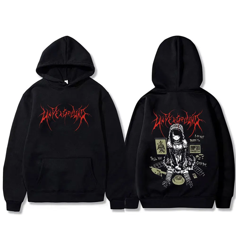 

Anime Men Women Hoodie Gothic Printed Hooded Sweatshirt Male Hip Hop Punk Streetwear Unisex Fashion Oversized Pullover Hoodies