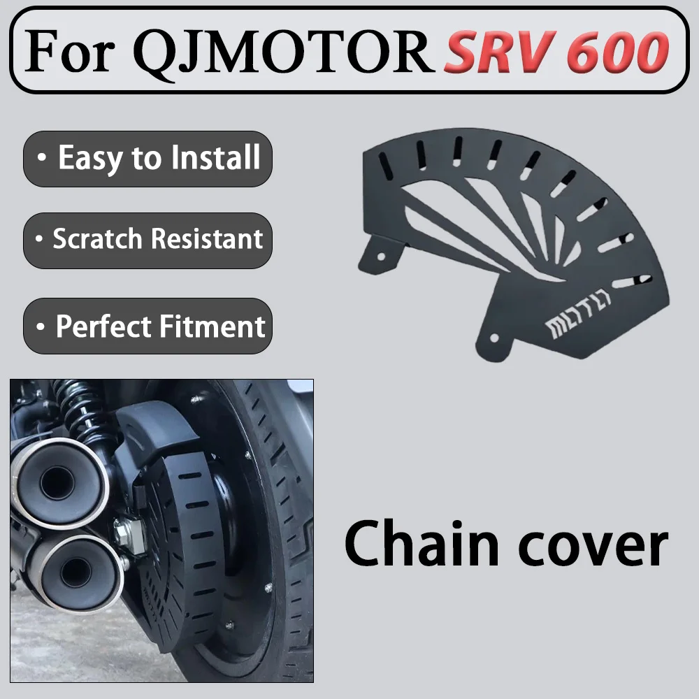 For QJMOTOR SRV600 Modified Belt Cover Decorative Cap Direct Fit for Original Vehicle Holes Motorcycle Accessory