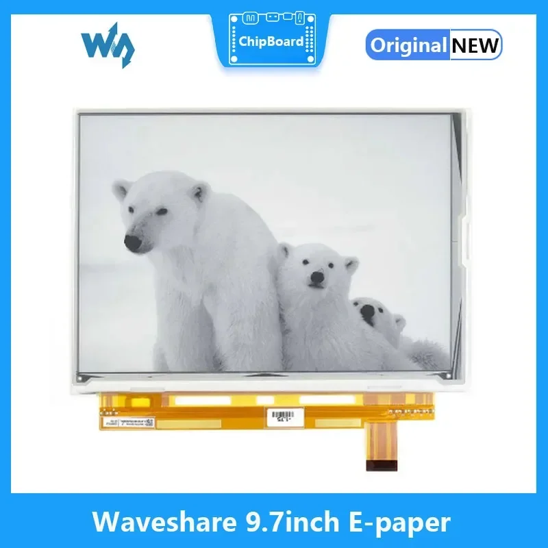 Écran Waveshare E-Ink brut avec port parallèle pour Raspberry Pi, résolution 9.7x1200, 825 pouces, 2B, 3B, 3B +, ontari, ontariW