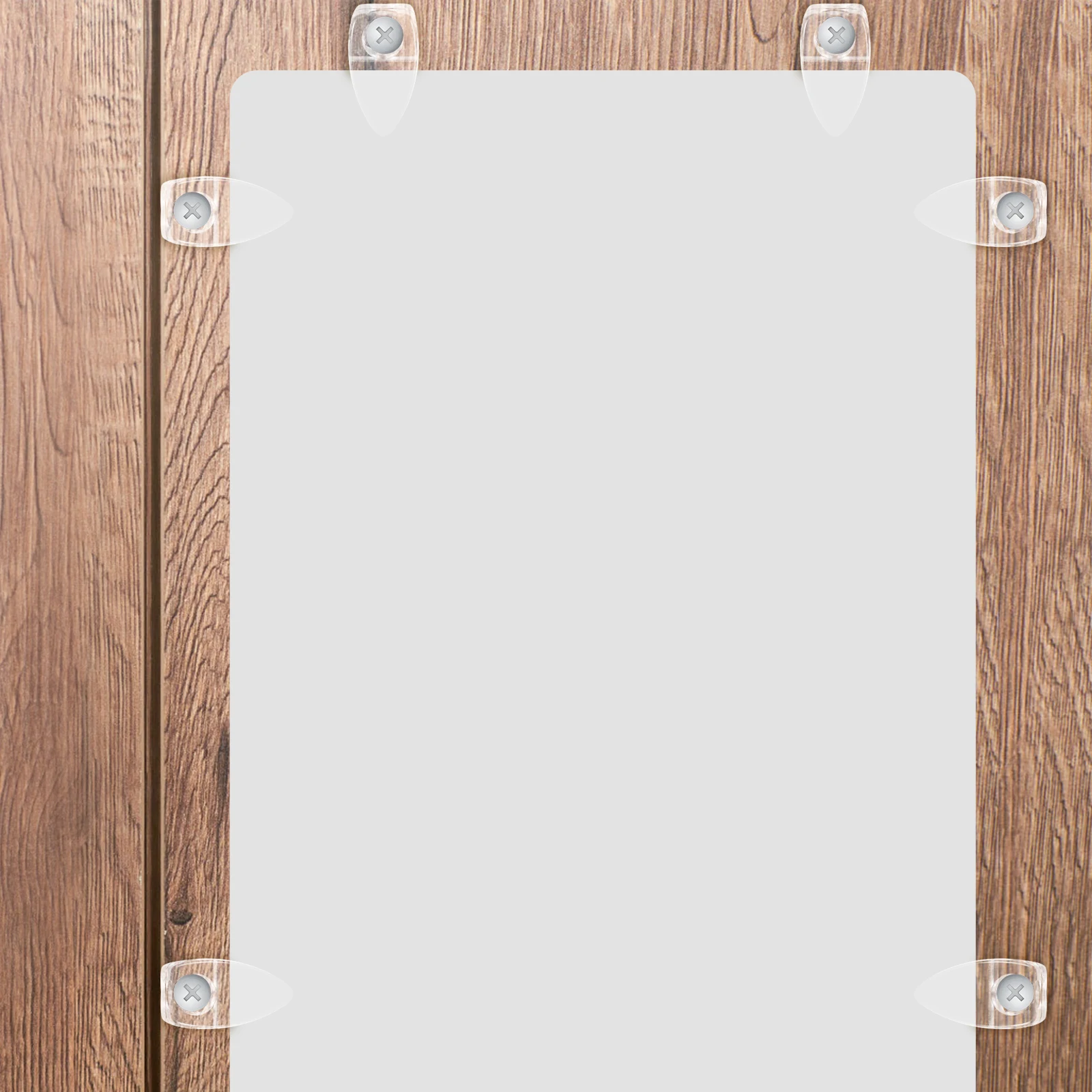 

100Pcs Stylish Durable Glass Clips Simple Installation Cabinet Door Mirror Retainer Clamp Glass Retainer Clips