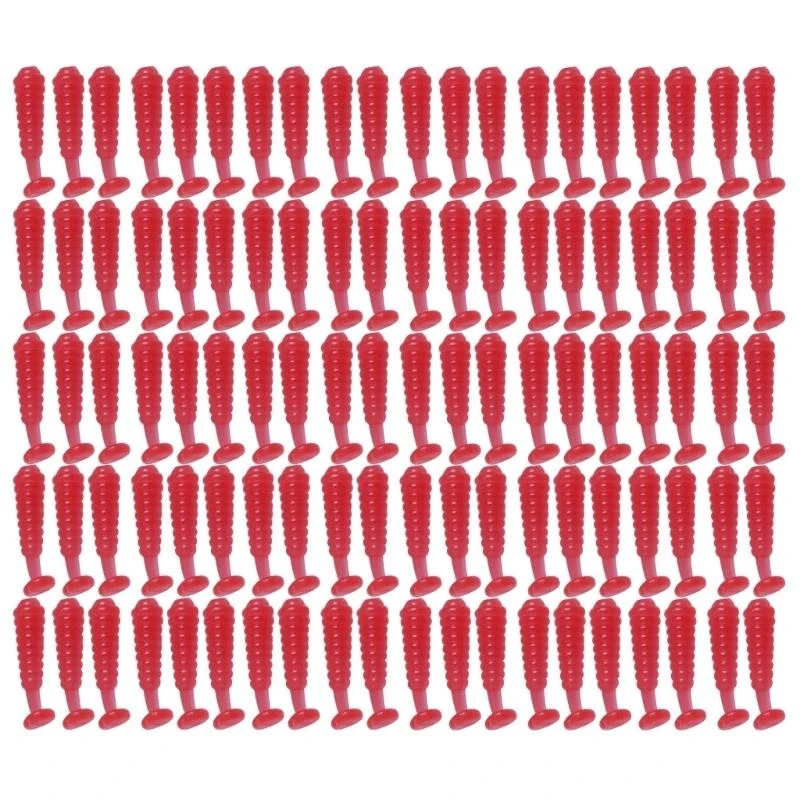 

100Pcs Small Swim Baits 1.5cm Artificial Baits for Trout Soft Fishing Lures