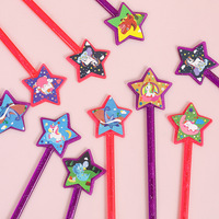 20Pcs Cartoon Cute Unicorn Dinosaur Star Fairy Wand Toys for Kids Birthday Baby Shower Party Favors Goodie Bag Pinata Fillers