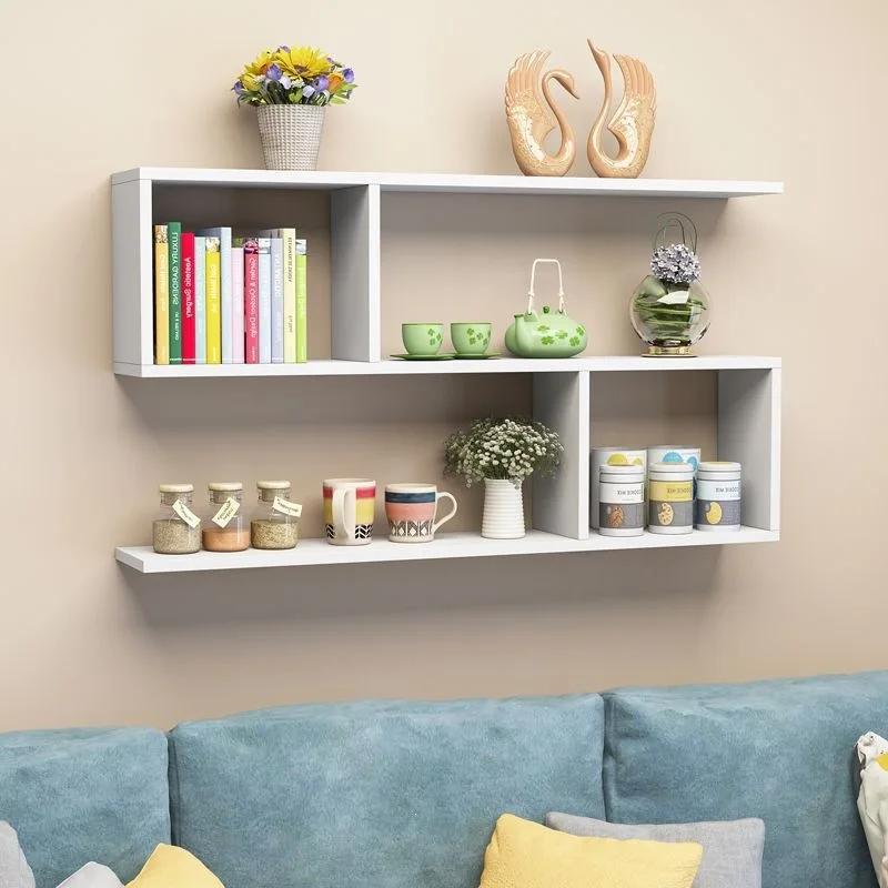 Bookshelf Wall Shelf No Punching Bedroom Living Room Wall Wall Shelf