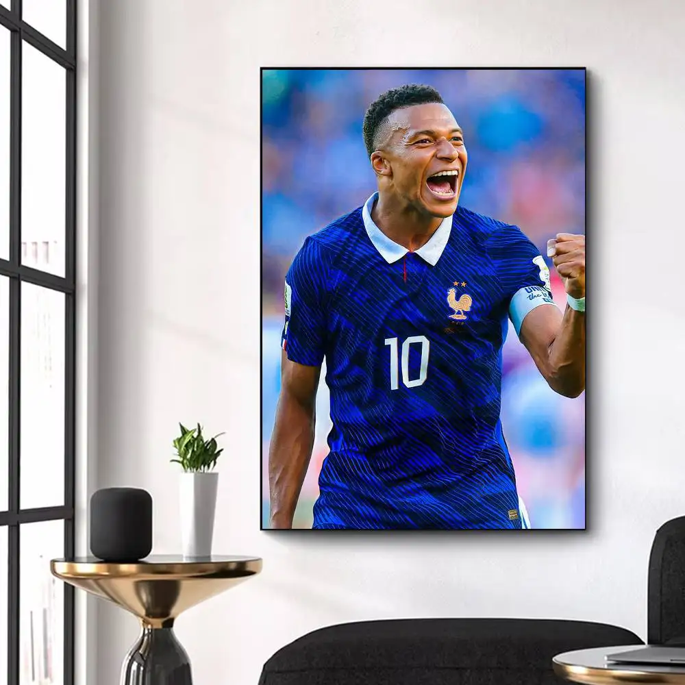 Kylian Mbappe Footballer Poster High Quality Dorm Living Room Aesthetic Wall Decoration Painting Stickers Gift