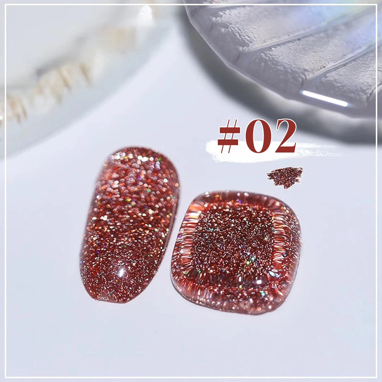 1 pièces WS été automne ongles Halloween marron ongles rouge rose blanc cassé diamant Gel vernis à ongles Y2k ongles populaire Flash coloré