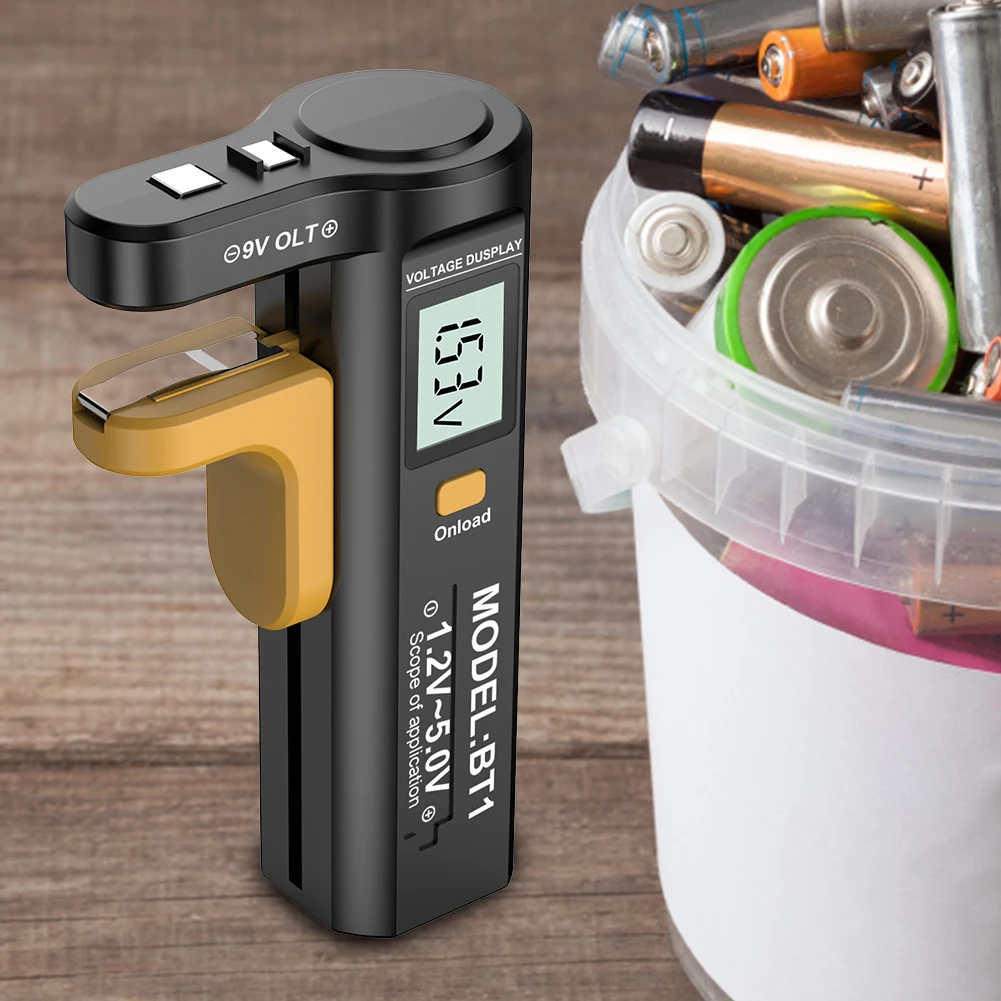 Cyfrowy tester baterii LCD, miernik napięcia, tester pojemności baterii, tester baterii do AA AAA C D N 9V 1.5V baterii pastylkowych