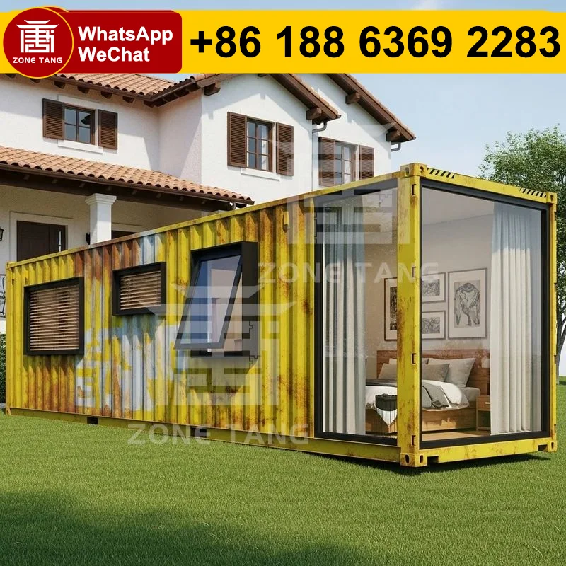 

40 Foot Container Home Flat Pack House Temporary Housing Small House Tiny Homes Building Affordable Manufactured Homes Kit Homes