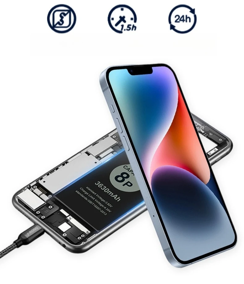 بطارية رائدة لهاتف آيفون 16 برو ماكس تمرير التشخيص الكامل بدون دورة عدد خلية عالية السعة لإدارة الطاقة المحسنة #3