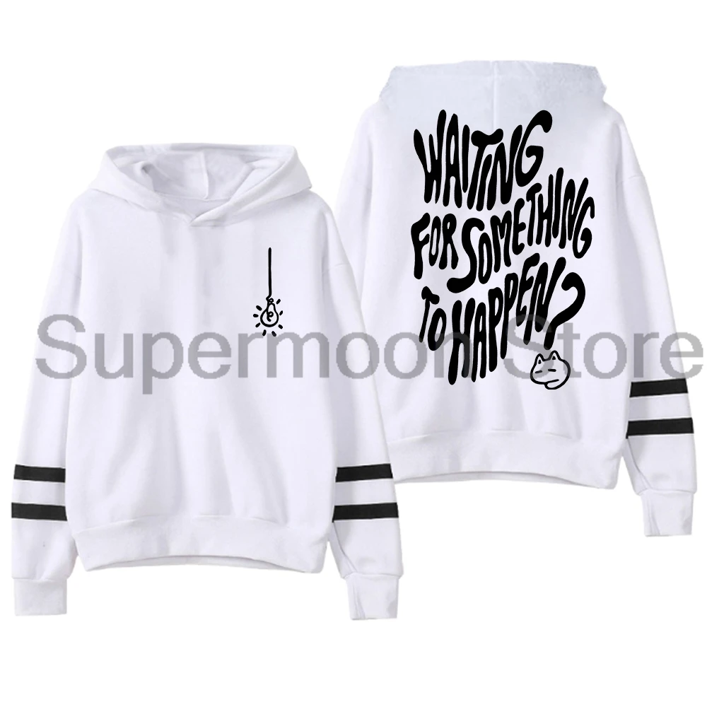 Omori Newo cosplay hoodie uniseks, baju Sweatshirt bertudung uniseks tanpa saku paralel lengan bar pakaian jalanan pria wanita