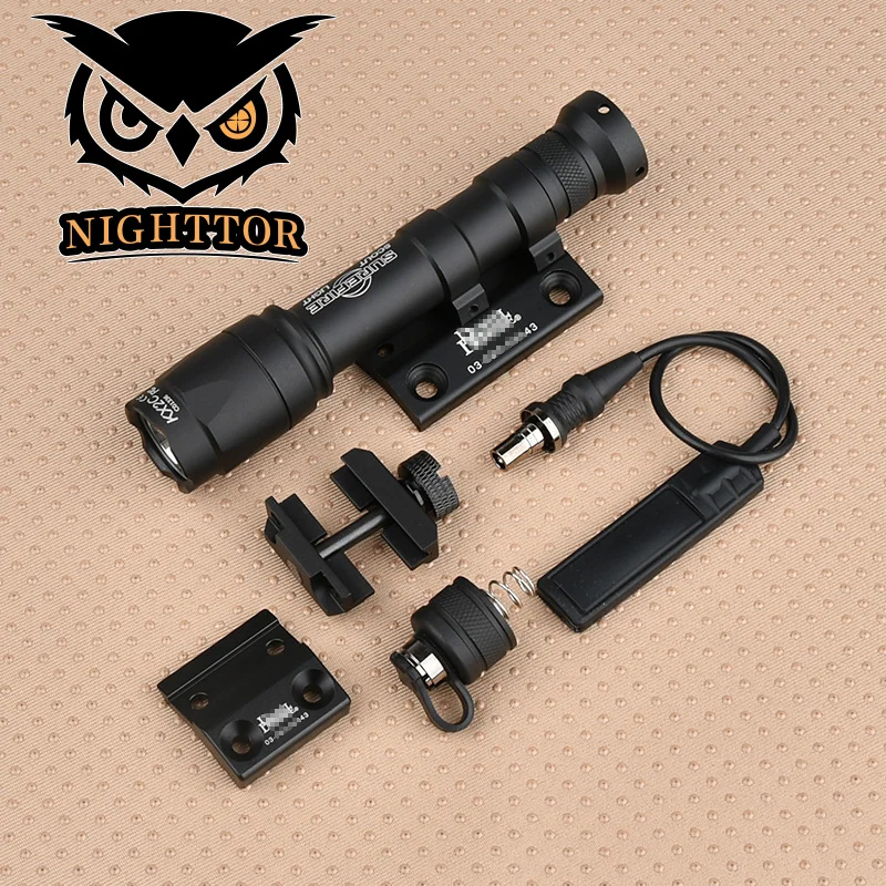 

WADSN M300A M600C Tactical Flashlight 600lm Constant Instant On Fit 20mm Picatinny Rail Outdoor Hunting Airsoft Accessory