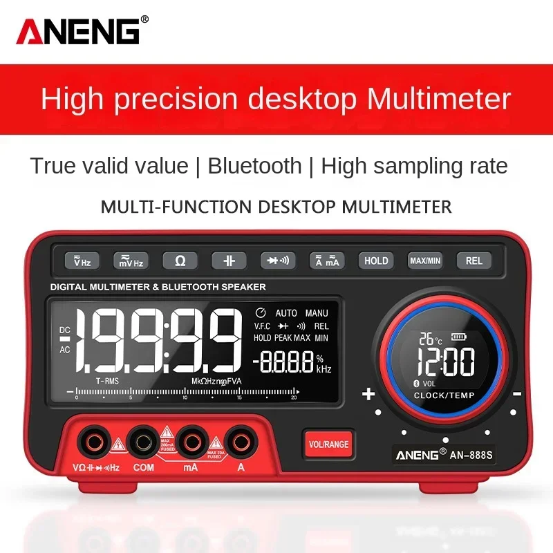 ANENG AN888S LCD Display Bench Type Digital Multimeters Volt Amp Ohm Capacitance Hz 19999 Counts Automatic Range Tester