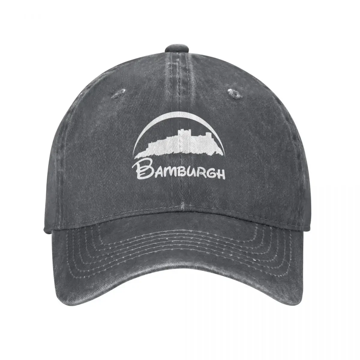 Bamburgh Castle (White Logo) Baseball Cap Sunscreen Military Tactical Cap Women Men's