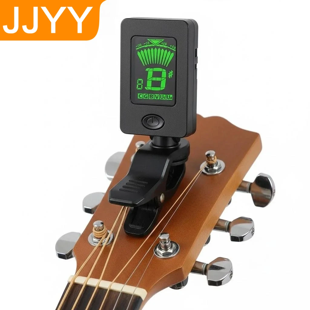 

LCD Clip-on Guitar Tuner Universal Bass Tuner Violin Tuner Ukulele Chromatic Music Instrument Accessories Sensitive Design