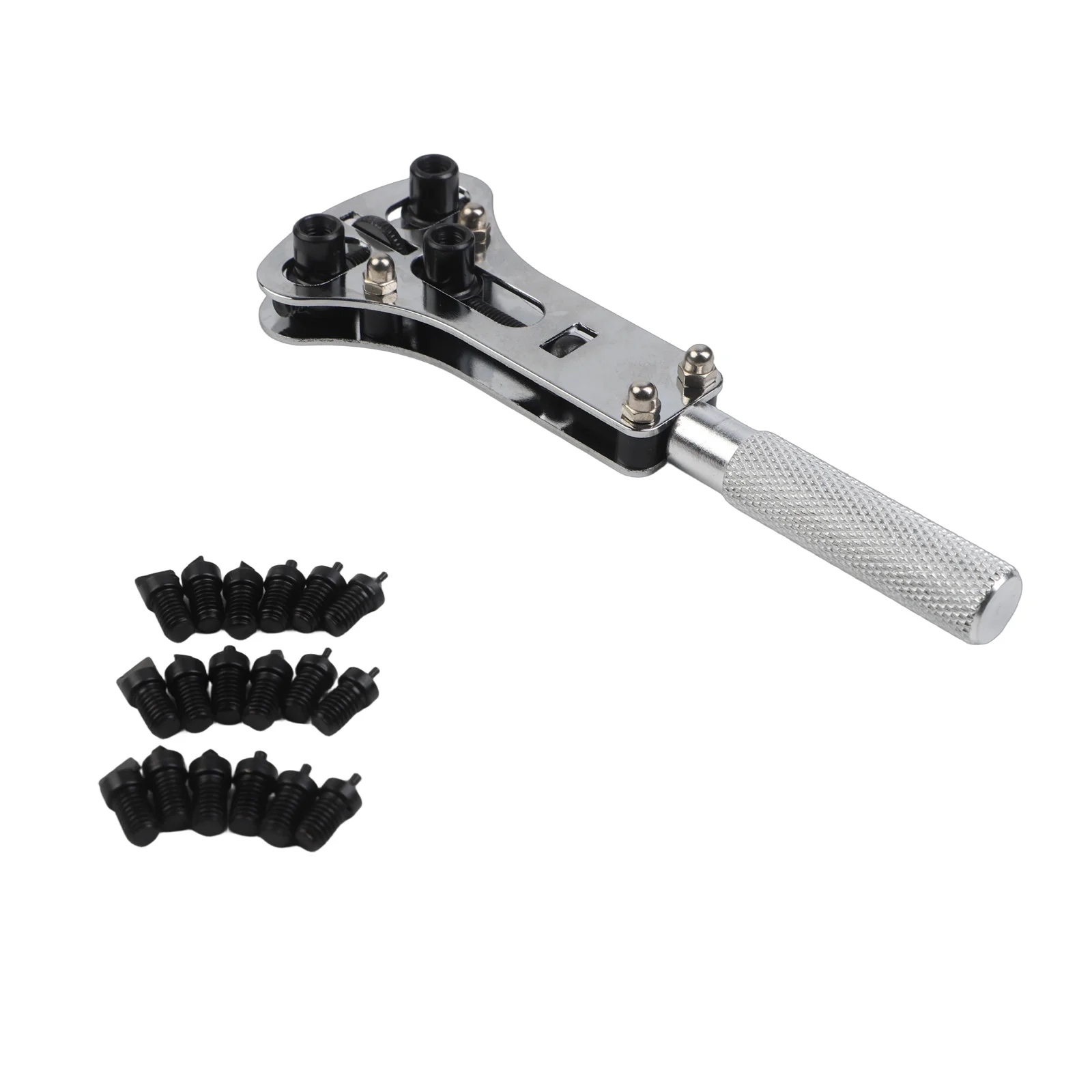 Precision-Engineered Watch Case Opener with Circular Storage Box and 15 Spare Claws for Extended Tool Longevity
