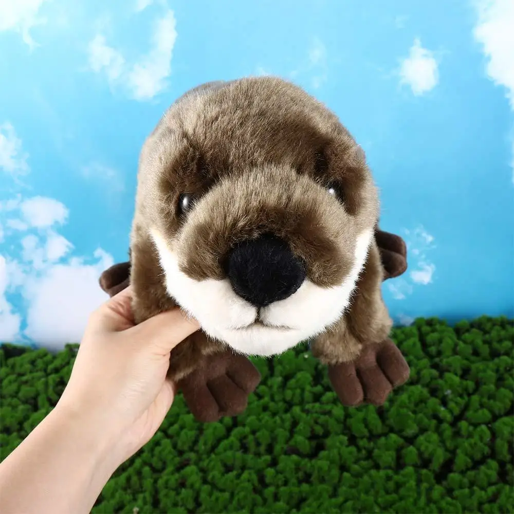 Christmas Gift Birthday Lifelike Animal Plush Toy Cute 46cm Otter Plush Toy Otter Stuffed Dolls Simulation Otter Stuffed Animal