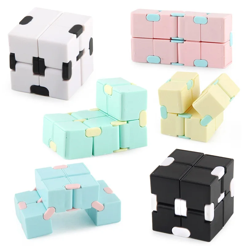 Fidget Sensory Cube Brinquedos para Crianças e Adultos, Starry Sky Infinity Square, Stress Relief, Brinquedos com ponta do dedo, 9 estilos