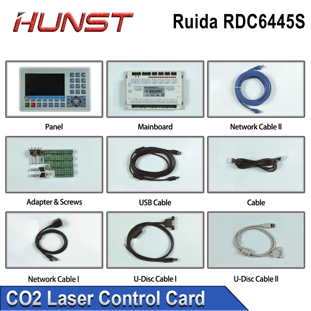 Hunst Ruida RDC6445G aktualizacja kontrolera lasera CO2 RDC6442 płyta główna do systemu sterowania maszyną do cięcia laserowego CNC RDC6445S