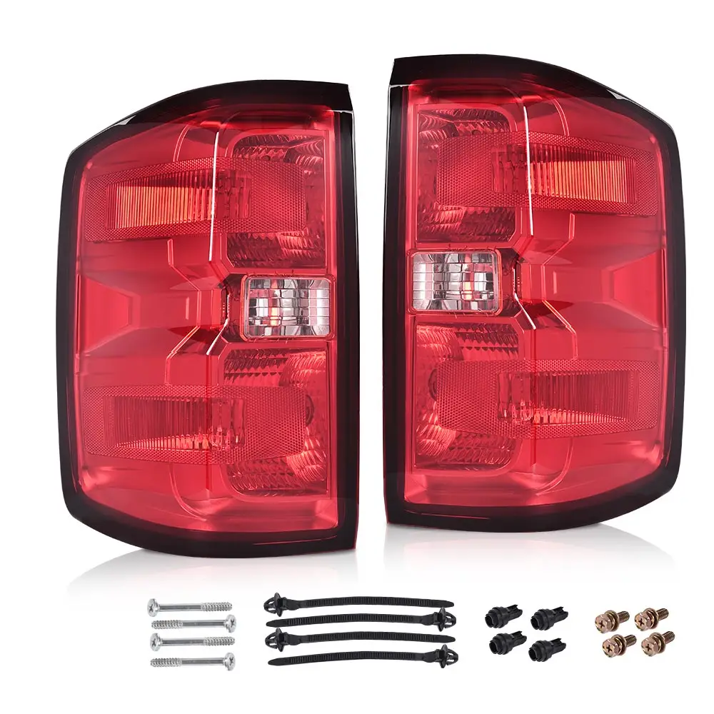 Tail Light Brake Lamp Assembly Left & Right for Chevy Silverado 1500 14-18, 2500Hd 3500Hd 15-19/Gmc Sierra 3500Hd Dually 15-19