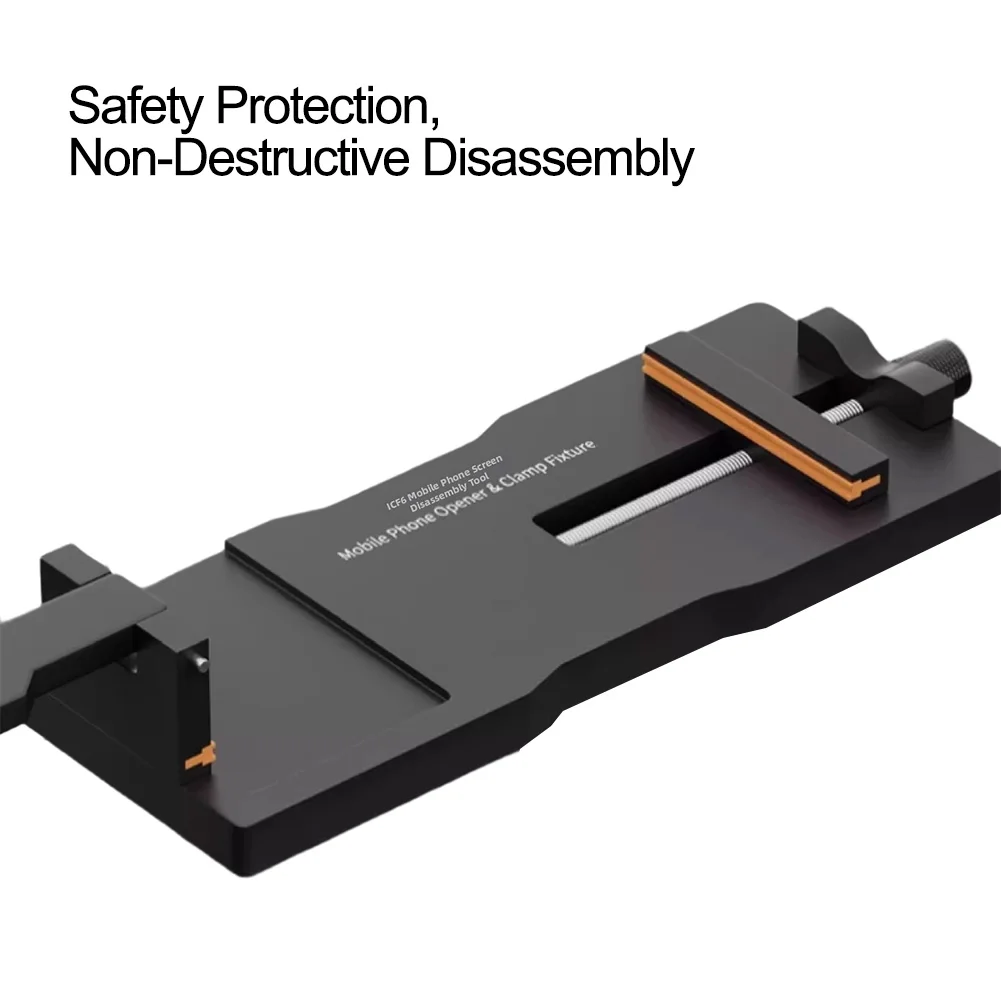 Steel Mobile Phone Screen Separator With Suction Cup For LCD Disassembly Repair Tool No Heating Required Black 200mm