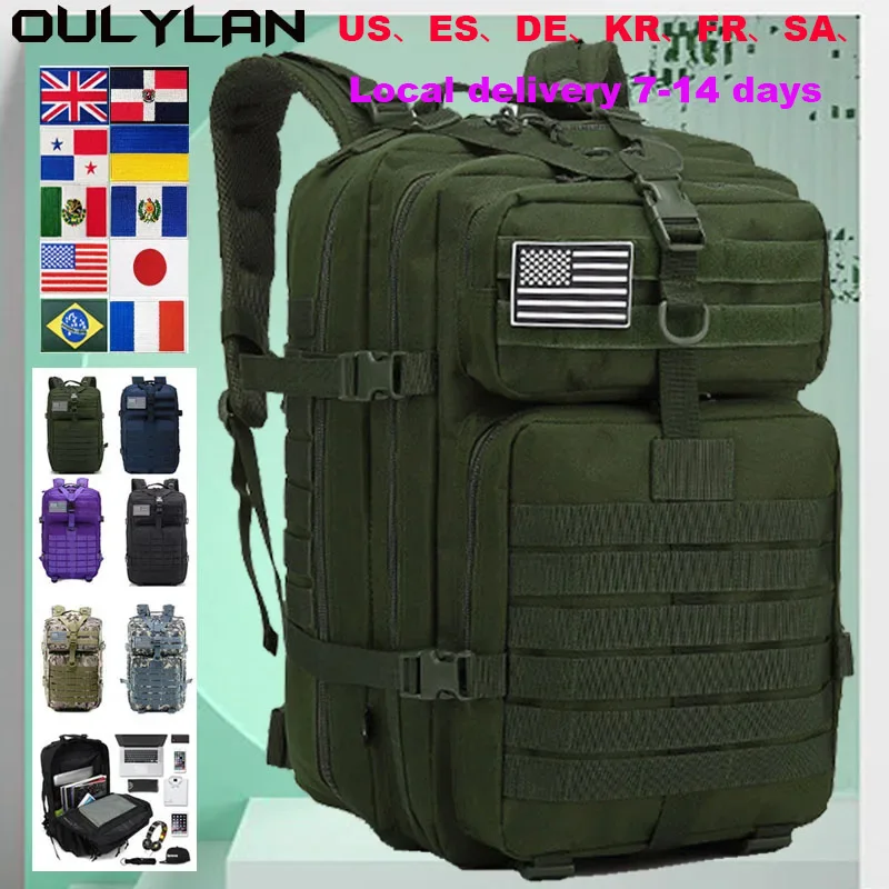 Oulylan Rucksacks  30L/50L 900D Nylon Tactical Backpack Waterproof Trekking Hunting Bag Outdoor Tactical Camping Bags