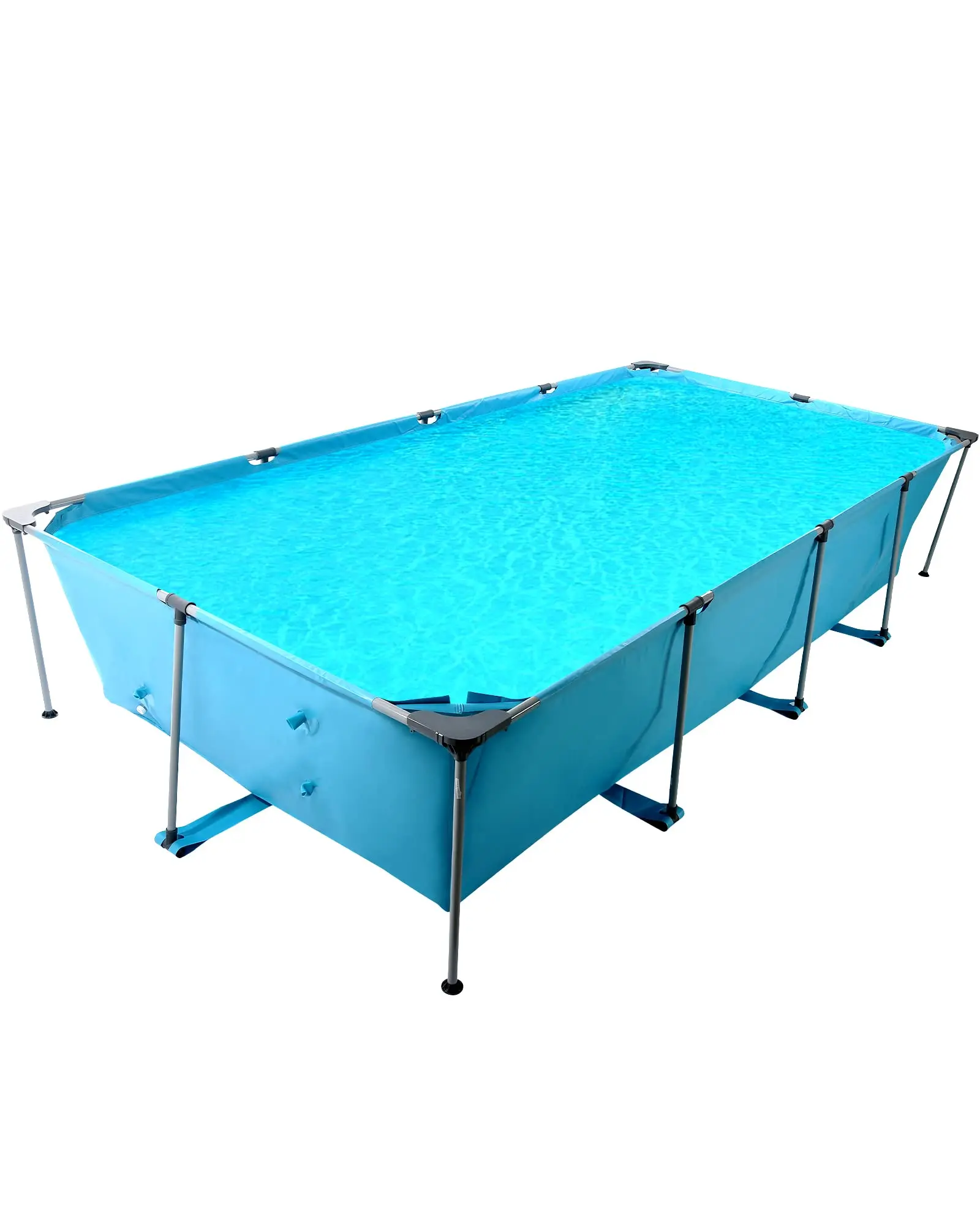 Swimming Pool Above Ground Outdoor 10 ft Rectangular Frame Pools Blue Family Outdoor Use