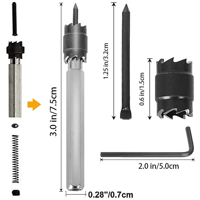 14-Piece Double-Sided 3/8Inch HSS Spot Welding Cutter Set For Electric Drill Spot Welding