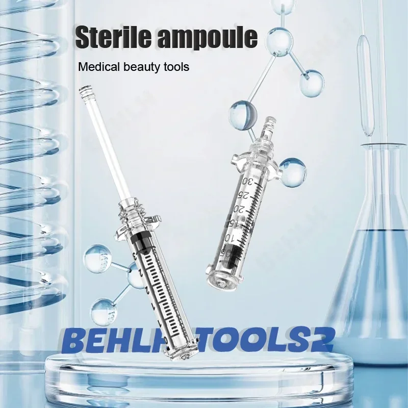 

korean 0.3/0.5ml Disposable Sterile Ampoule Moisture Head Hyaluronic Pressurized Pen High Pressure Syringe makeup accesorios