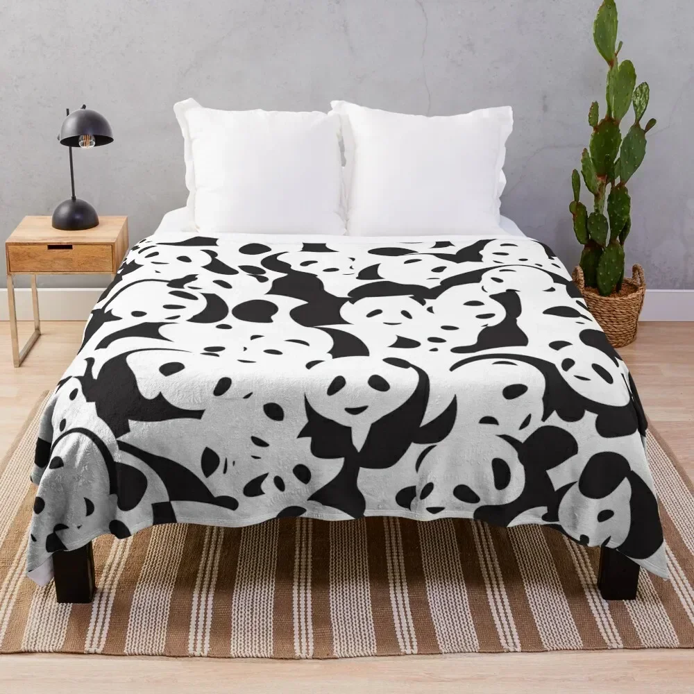 

Panda Panda seamless pattern Throw Blanket Easy Care Comfortable Blanket for Couch